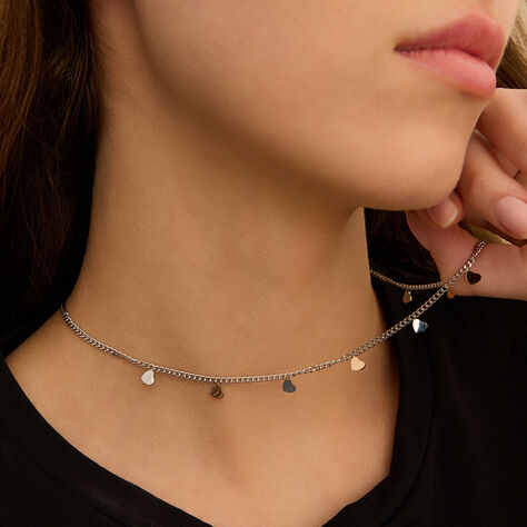 GAVU Collana Yin Yang Cuore | Argento 925 Placcato Oro 14k | Con Zirconi | Collana Donna Elegante