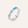 Anello Semi-eternity Lady Sweet Acciaio Cristallo