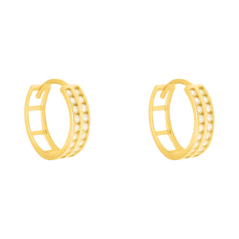 Orecchini A Cerchio Toujours Oro Giallo Cubic Zirconia - Orecchini a Cerchio Donna | Stroili