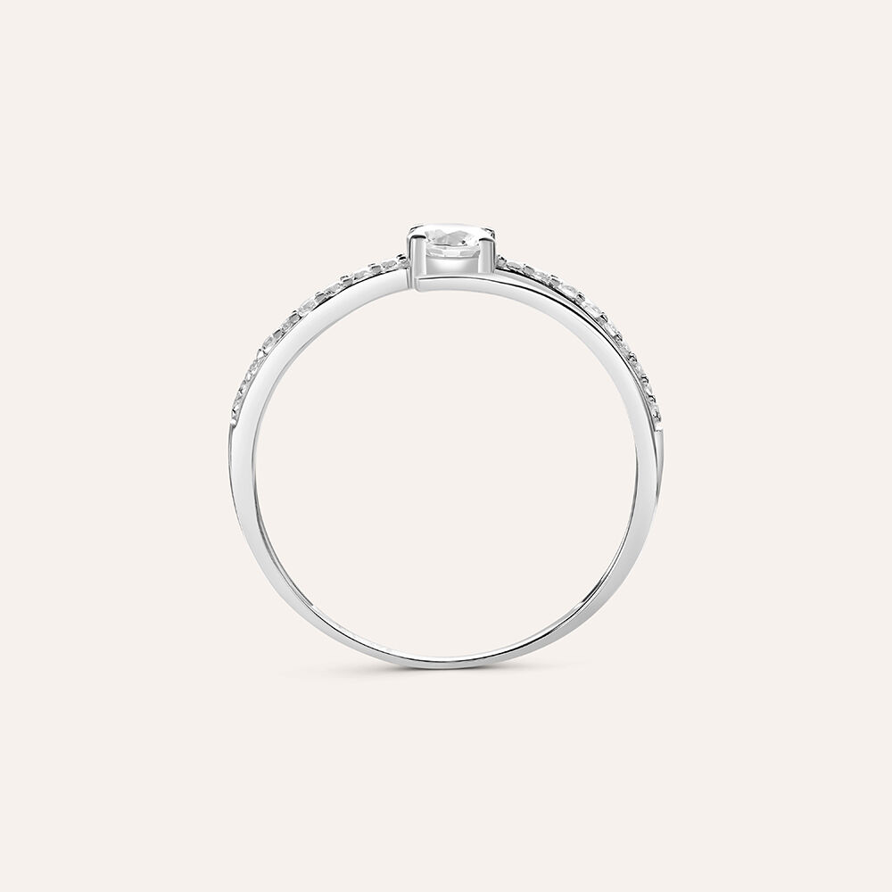 Anello Solitario Claire Oro Bianco Cubic Zirconia 1409329 Stroili