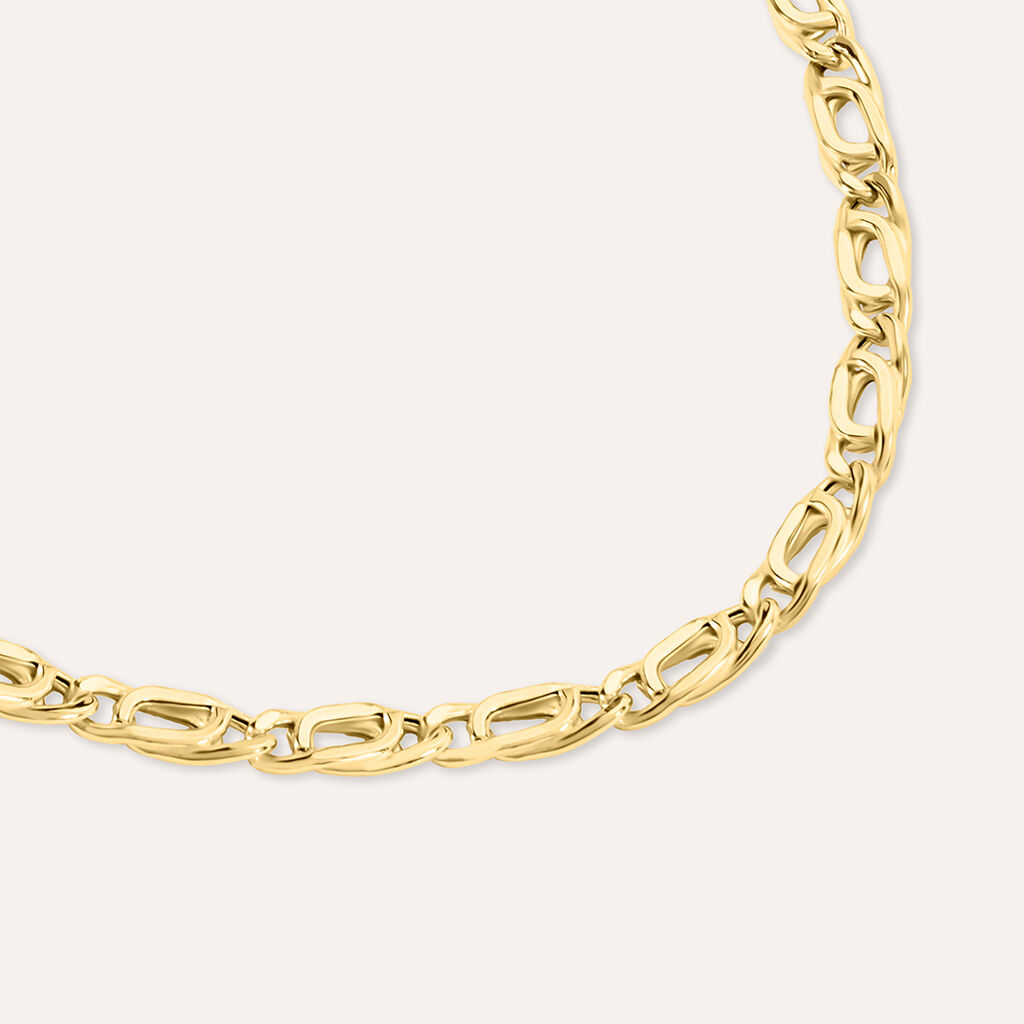Bracciale Catena Oro Uomo Oro Giallo