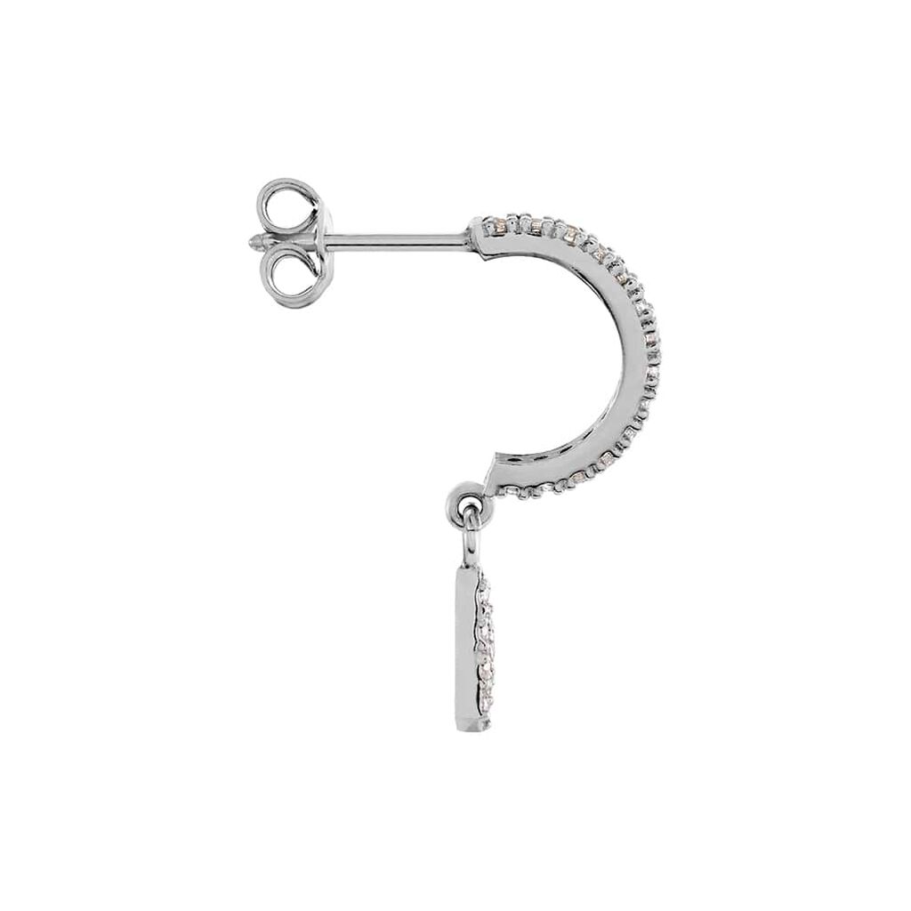 Mono Orecchino A Cerchio Silver Moments Argento Rodiato Cubic Zirconia - Mono Orecchino Donna | Stroili