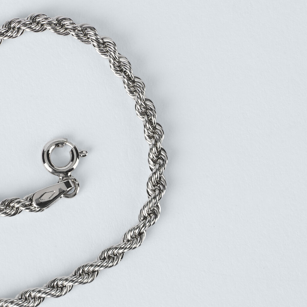 Bracciale Catena Colette Oro Bianco - Bracciali Donna | Stroili