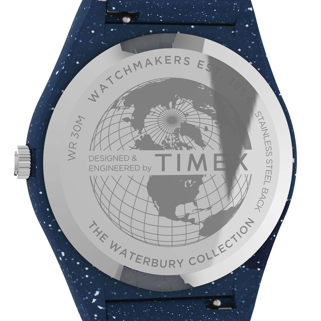 Orologio Solo tempo Timex Waterbury Ocean Uomo quadrante Blu