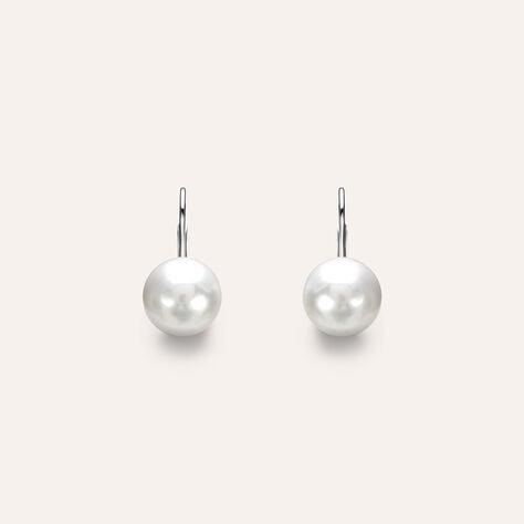 Orecchini Pendenti Silver Pearls Argento Rodiato Perla sintentica - Orecchini Pendenti Donna | Stroili
