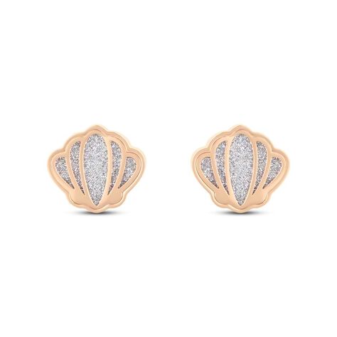 Orecchini a lobo Lady Shine Acciaio Rosato Conchiglia - Orecchini a Lobo Donna | Stroili
