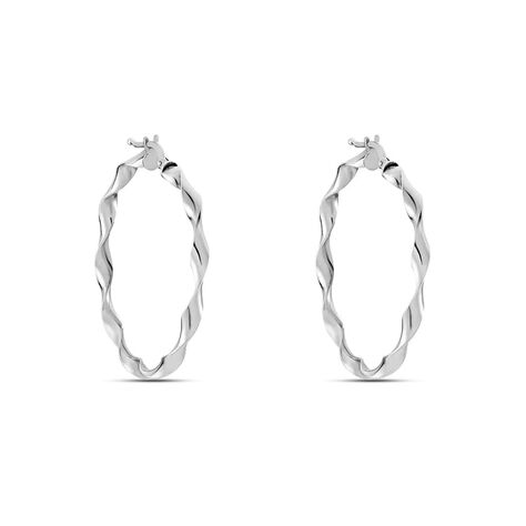 Orecchini A Cerchio Silver Collection Argento Rodiato - Orecchini a Cerchio Donna | Stroili