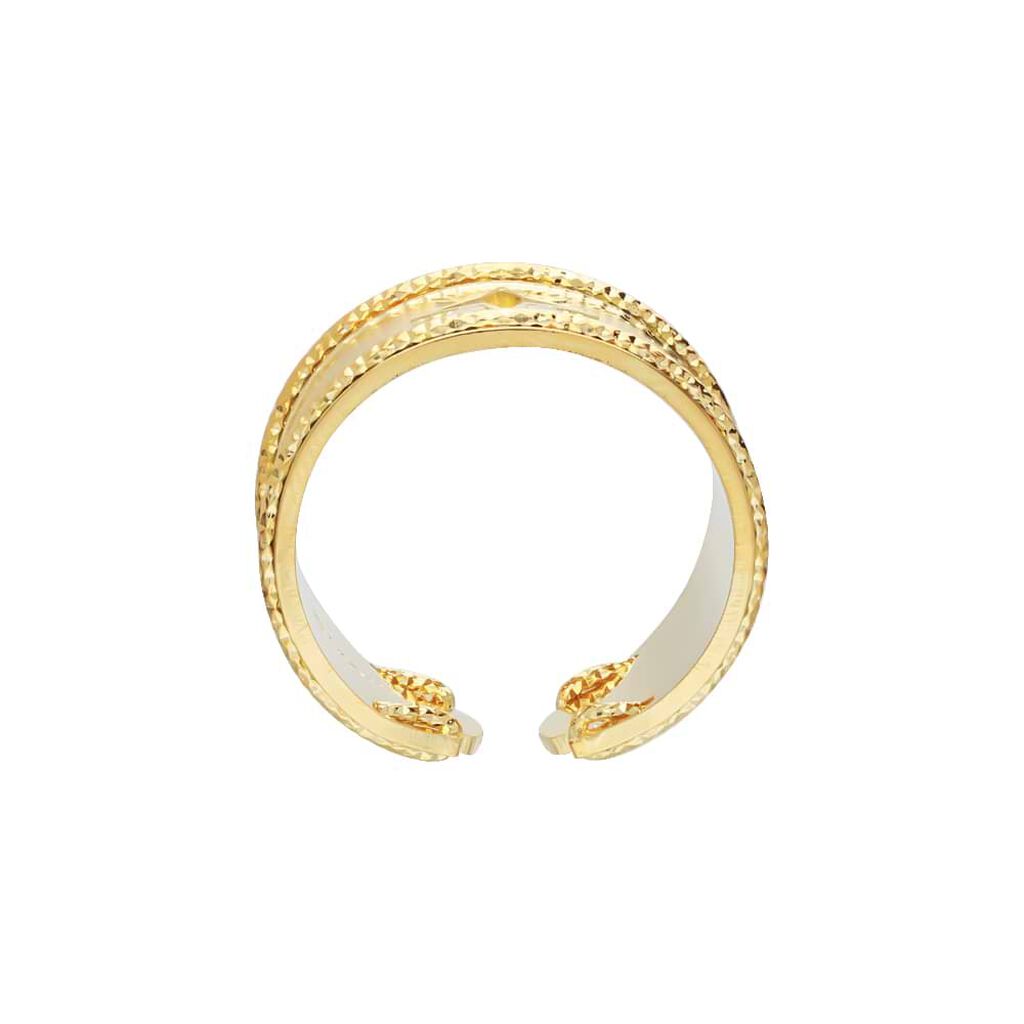 Anello rosa dei venti a fascia in bronzo dorato - Anelli Donna | Stroili