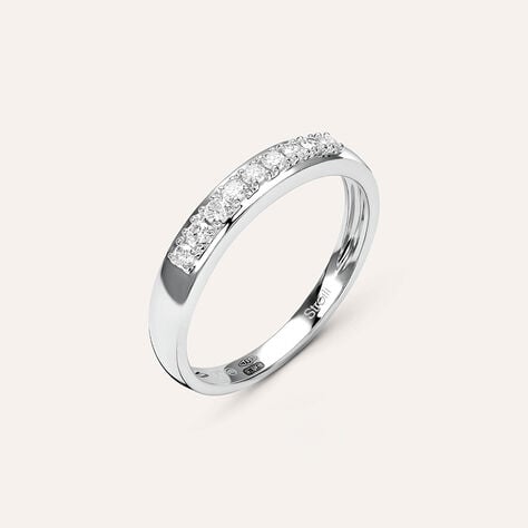 Anello Riviere Firmamenti Oro Bianco Diamante - Anelli Riviere Donna | Stroili