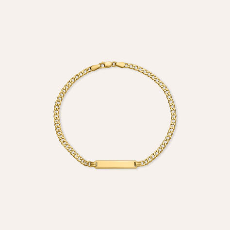 Bracciale Con Targhetta L'homme Or Oro Giallo - Bracciali con Incisione Uomo | Stroili