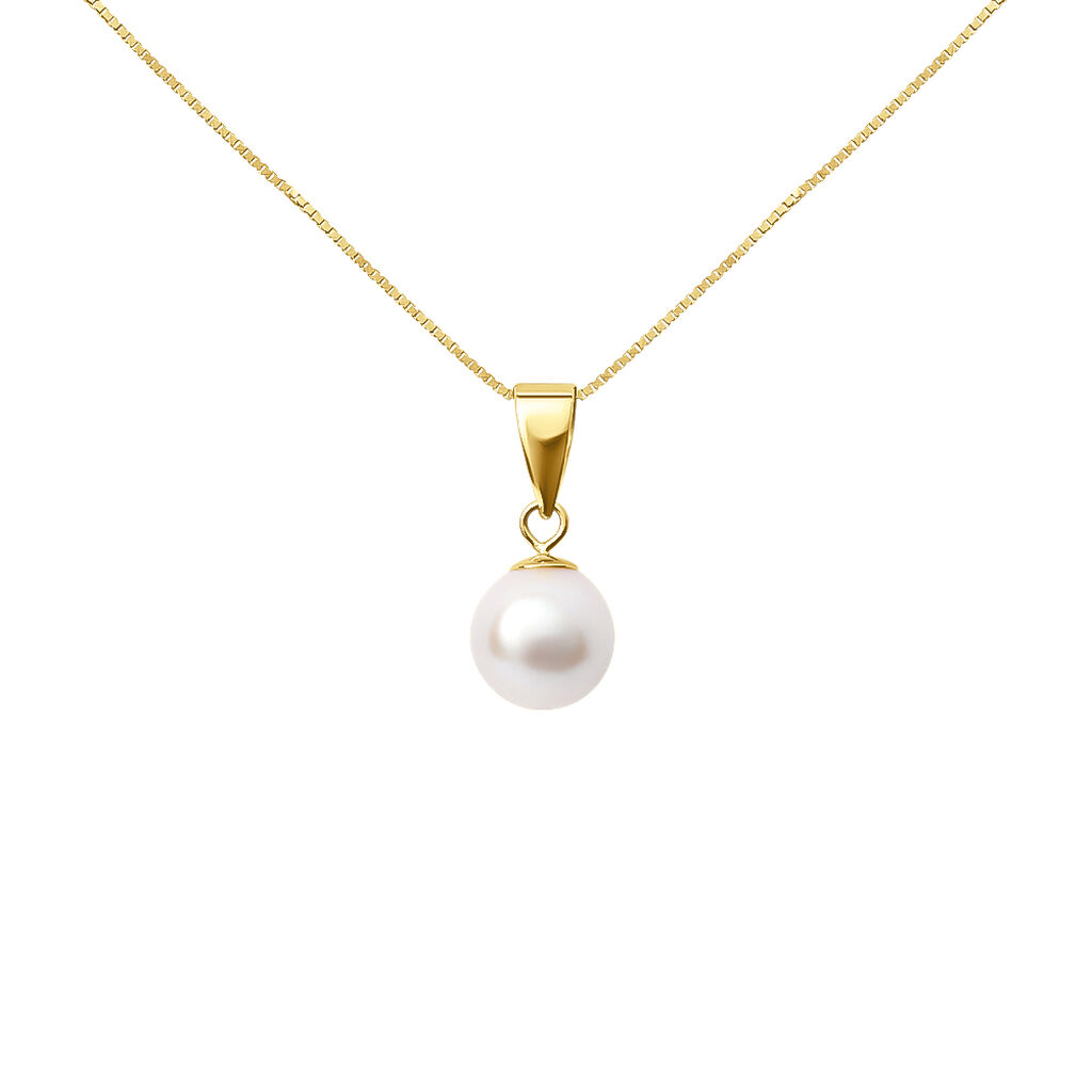 Collana Gabrielle Oro Giallo Perla D'Acqua Dolce - Collane Donna | Stroili