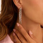 Orecchini Pendenti Aura Acciaio Cubic Zirconia