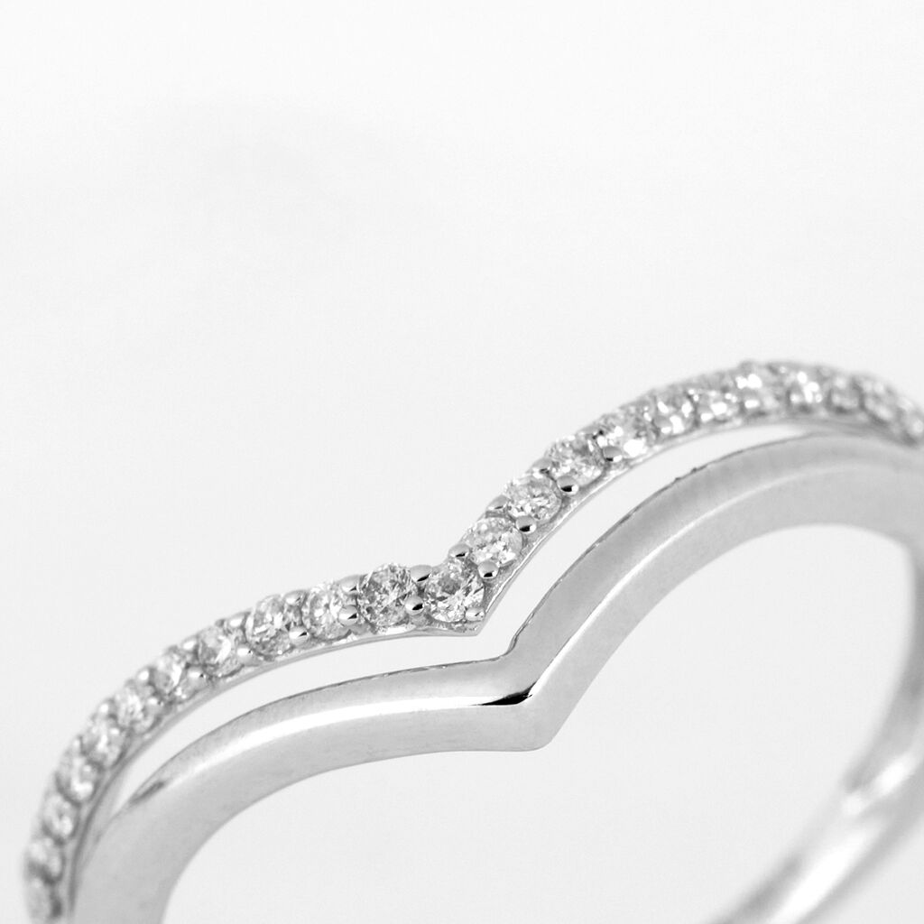 Anello Fantasia Sophia Oro Bianco Diamante - Anelli con Pietre Donna | Stroili