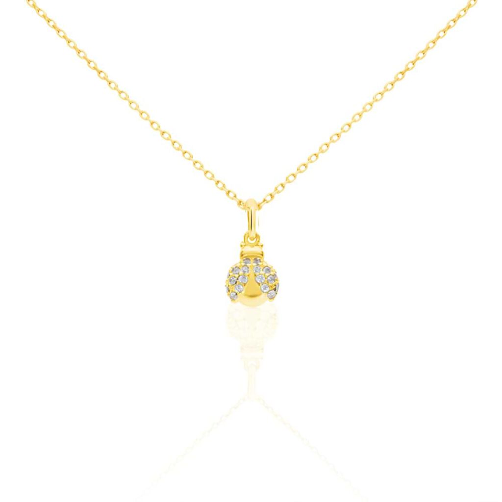 Pendente Po&egrave;me Oro Giallo Cubic Zirconia
