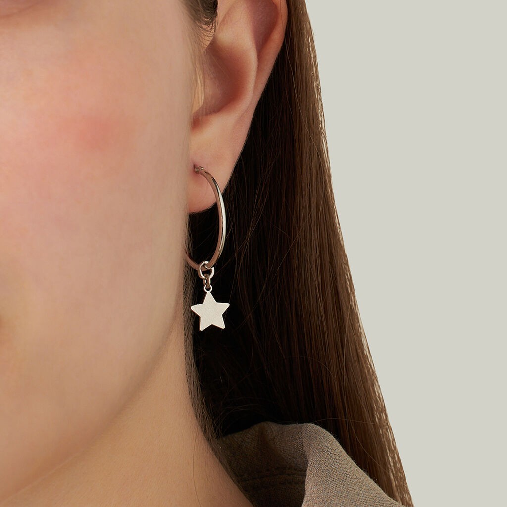 Orecchini A Cerchio Silver Collection Argento Rodiato - Orecchini a Cerchio Donna | Stroili