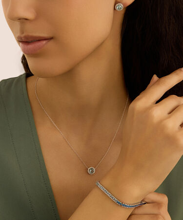 Bracciale Tennis Silver Rainbow Argento Rodiato Cubic Zirconia