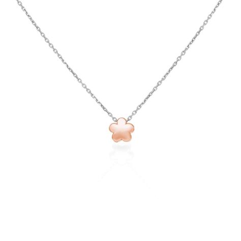 Collana in argento bicolore con simbolo fiore - Collane Bambino | Stroili