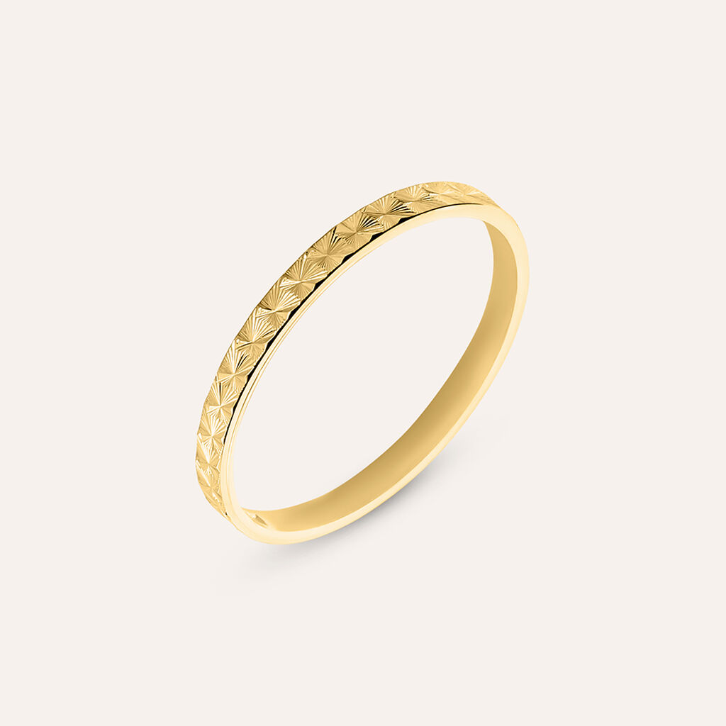 Fede Classica Diamantata 1.8 mm Oro Giallo