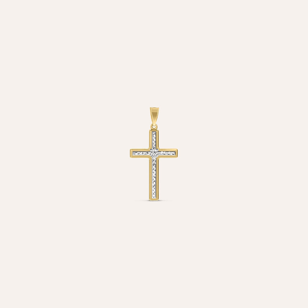 Pendente Holy Oro Bicolore - Ciondoli con Incisione Unisex | Stroili