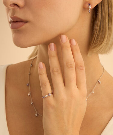 Anello Fantasia Silver Elegance Argento Rodiato Cubic Zirconia