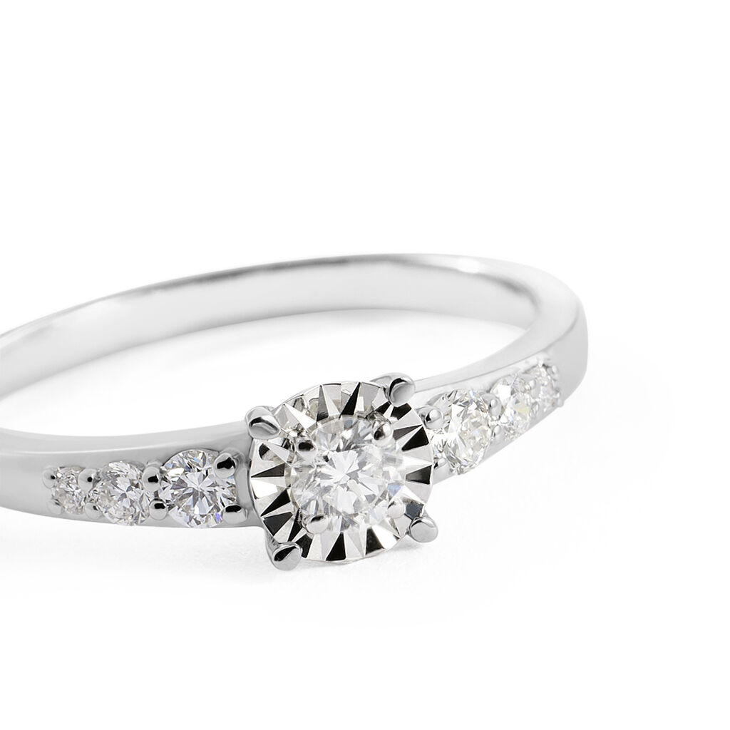 Anello Solitario Diamotion Oro Bianco Diamante - Anelli con Pietre Donna | Stroili