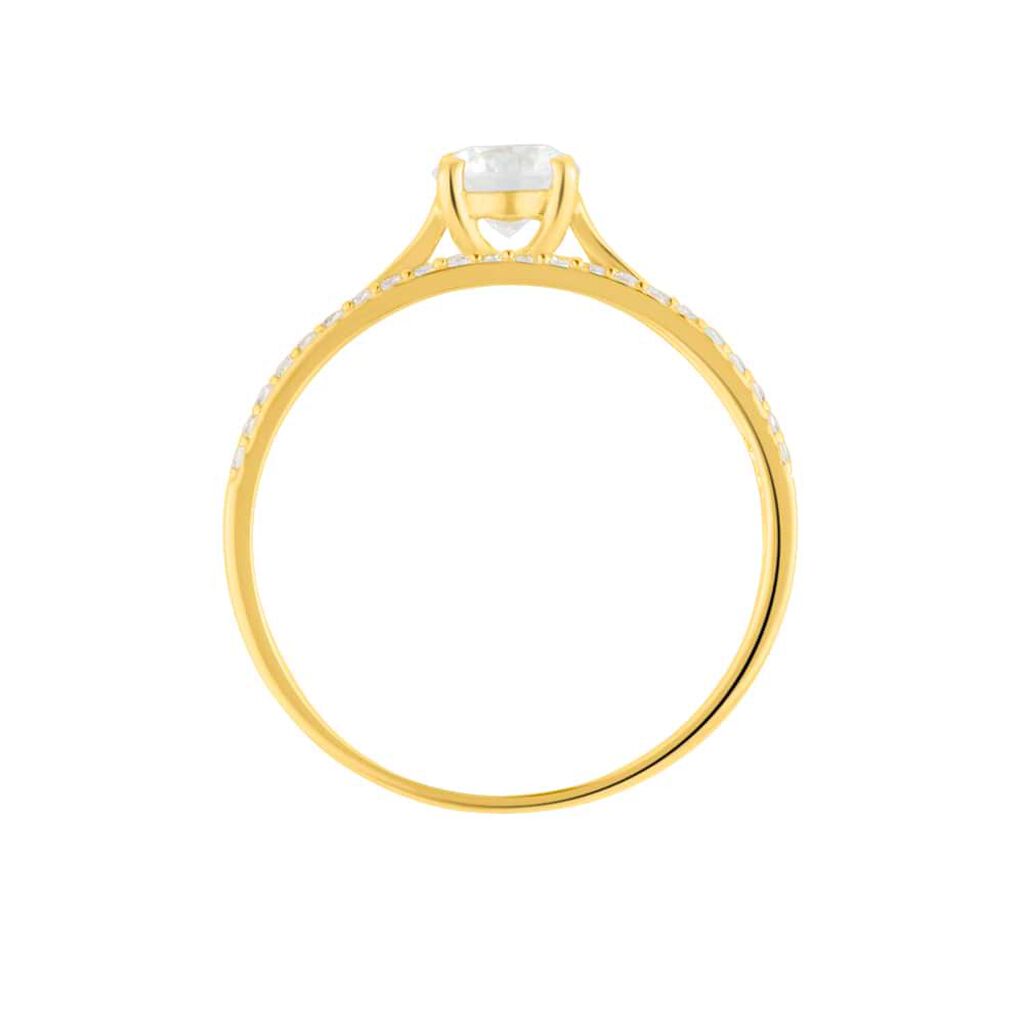 Anello Solitario Claire Oro Giallo Cubic Zirconia - Anelli con Pietre Donna | Stroili