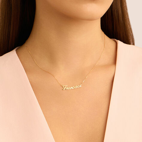 Collana Francesca Gold Names Oro Giallo - Collane Unisex | Stroili