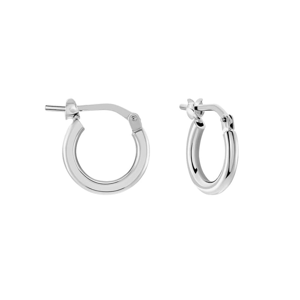 Orecchini A Cerchio Silver Collection Argento Rodiato - Orecchini a Cerchio Donna | Stroili