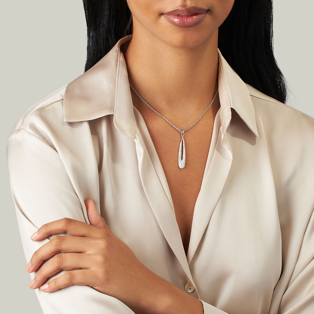 Collana Lady Phantasya Acciaio Cristallo - Collane Donna | Stroili