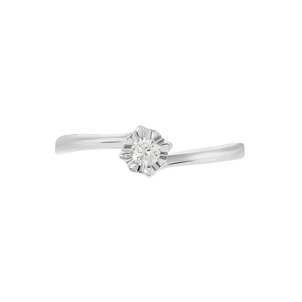 Anello Solitario Valentino Diamazing Oro Bianco Diamante - Anelli con Pietre Donna | Stroili