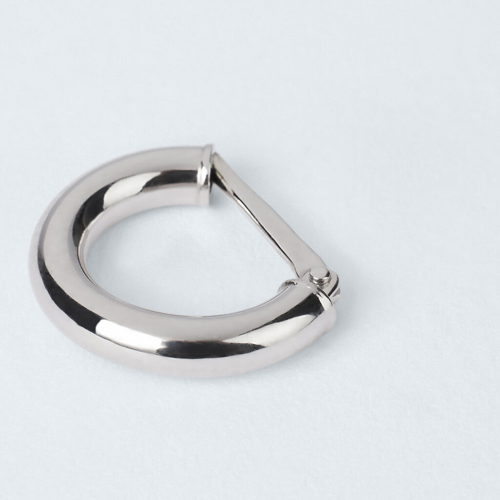 Mono Orecchino A Cerchio Toujours Oro Bianco - Mono Orecchino Unisex | Stroili