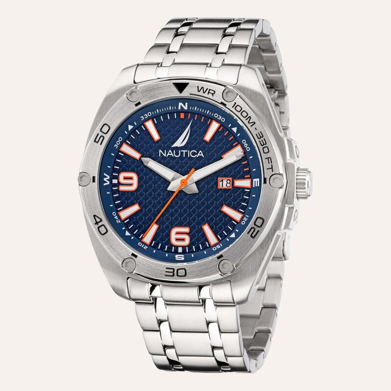 Orologio Al Quarzo Nautica Tin Can Bay Naptcf203 - Orologi con Datario Uomo | Stroili