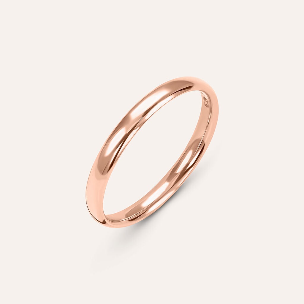 Fede Comoda Leggera 2.5 mm Oro Rosa