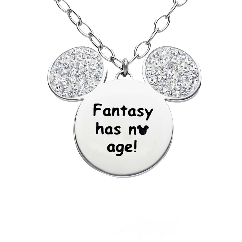 Collana Lady Message Acciaio Disney e Cristalli - Collane Donna | Stroili