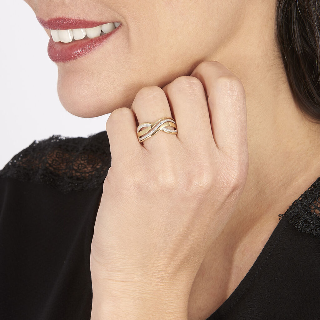 Anello Fascia Sophia Oro Giallo Diamante