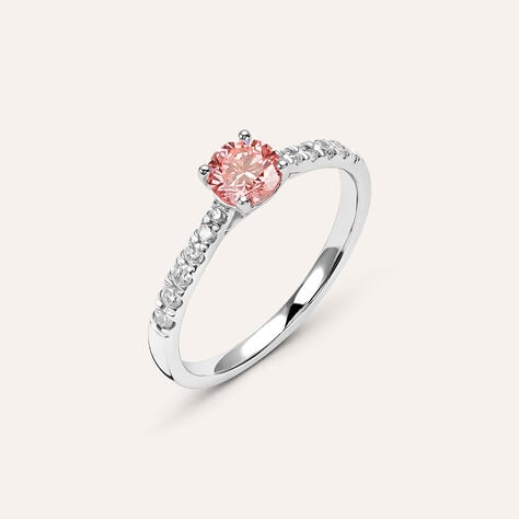Anello Solitario Diamade Oro Bianco Diamante Lab-Grown - Anelli con Pietre Donna | Stroili