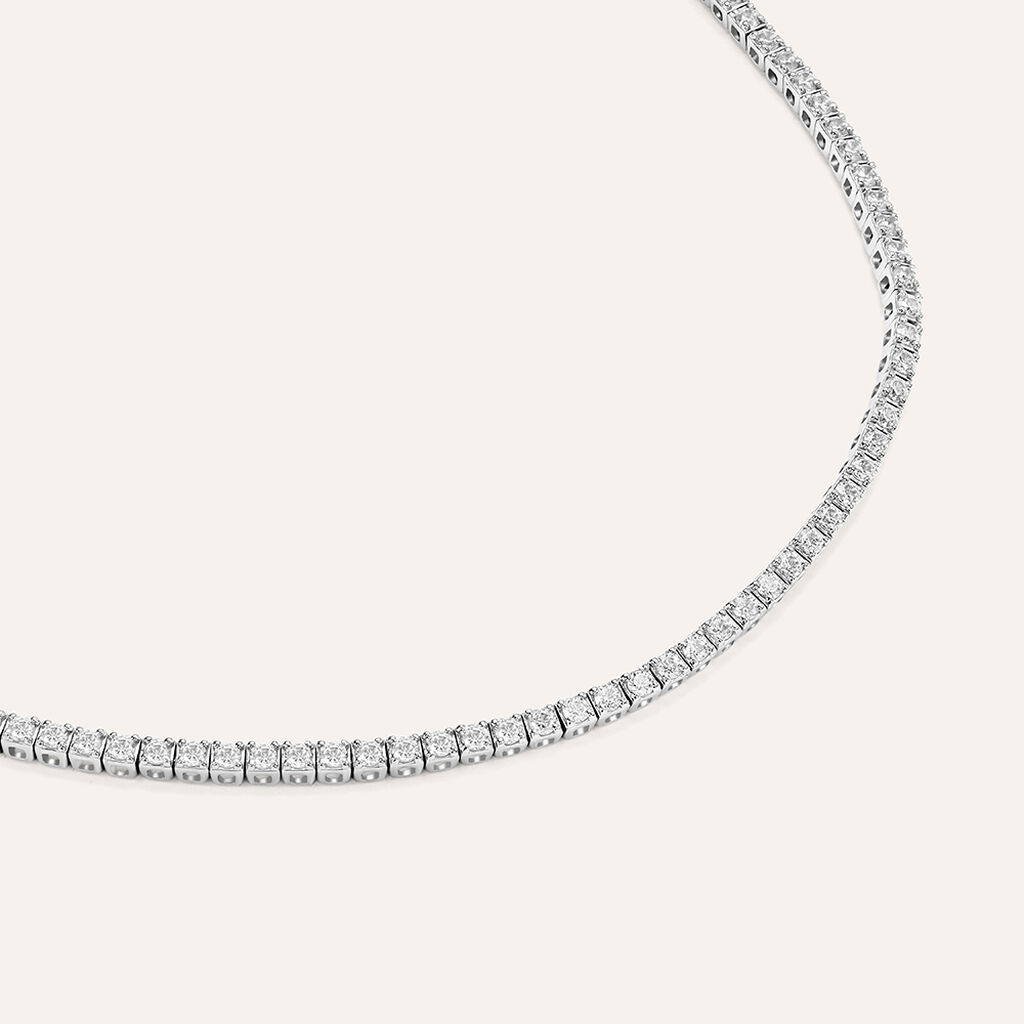 Bracciale Tennis Claire Oro Bianco Cubic Zirconia