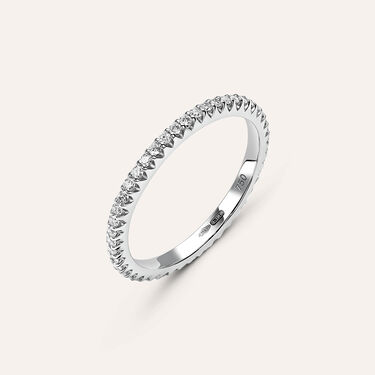 Fede Classica Eternity 1.8 mm Oro Bianco Diamante