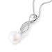 Elli Orecchini Donna Con Perla D'Acqua Dolce E Diamante 0.03 Ct | Argento 925, Gioiello Prezioso Con Certificato, Regalo Per Lei
