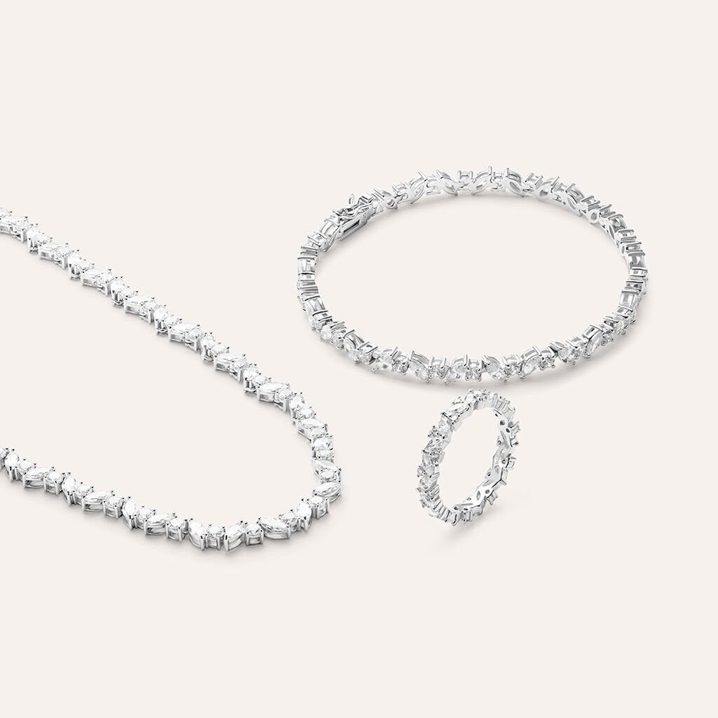 Collana Tennis Silver Elegance Argento Rodiato Cubic Zirconia - Collane Donna | Stroili