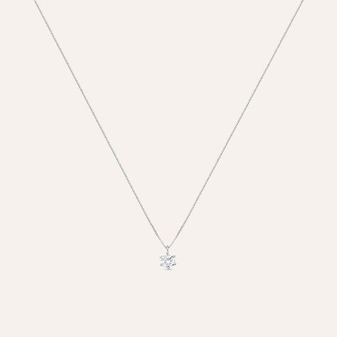 Collana Punto Luce Claire Oro Bianco Cubic Zirconia - Collane Punto Luce Donna | Stroili
