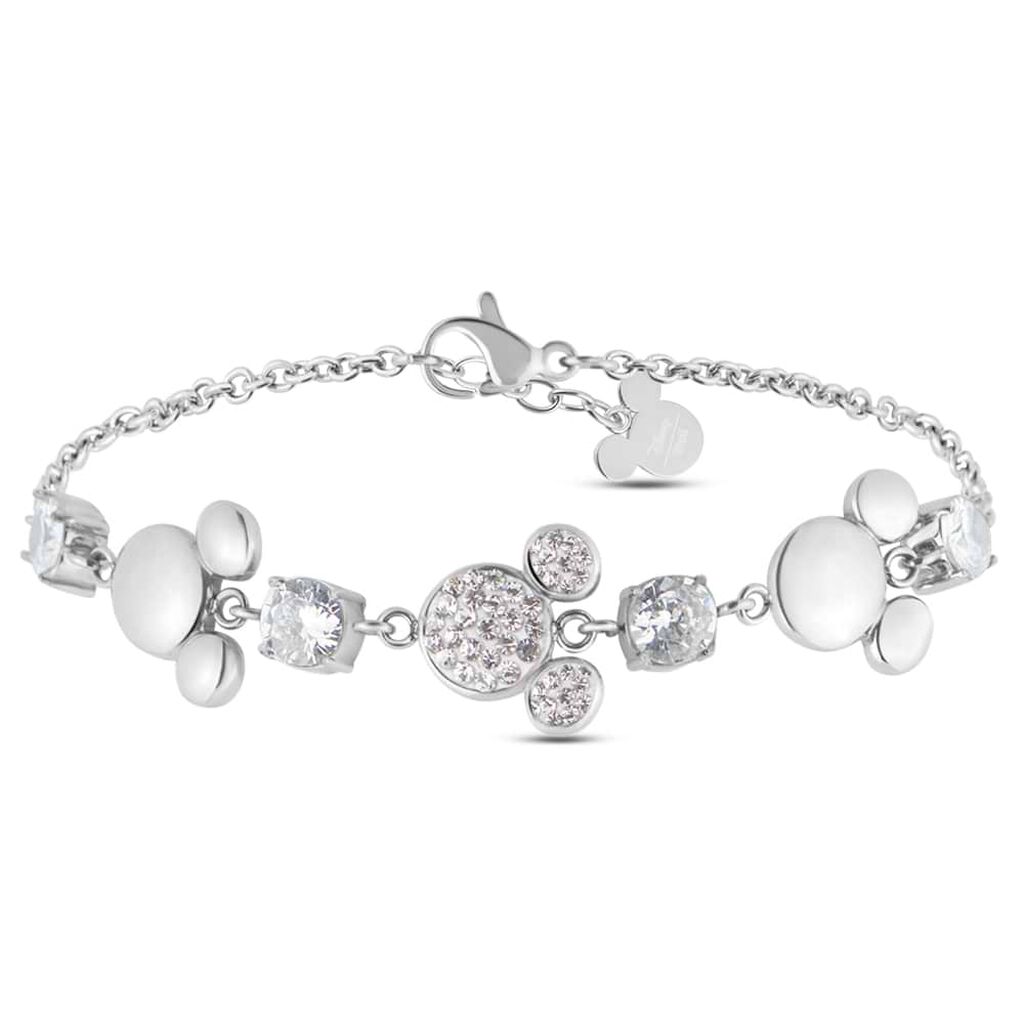 Bracciale Mickey Mouse & Friends Acciaio Cristallo - Bracciali Donna | Stroili