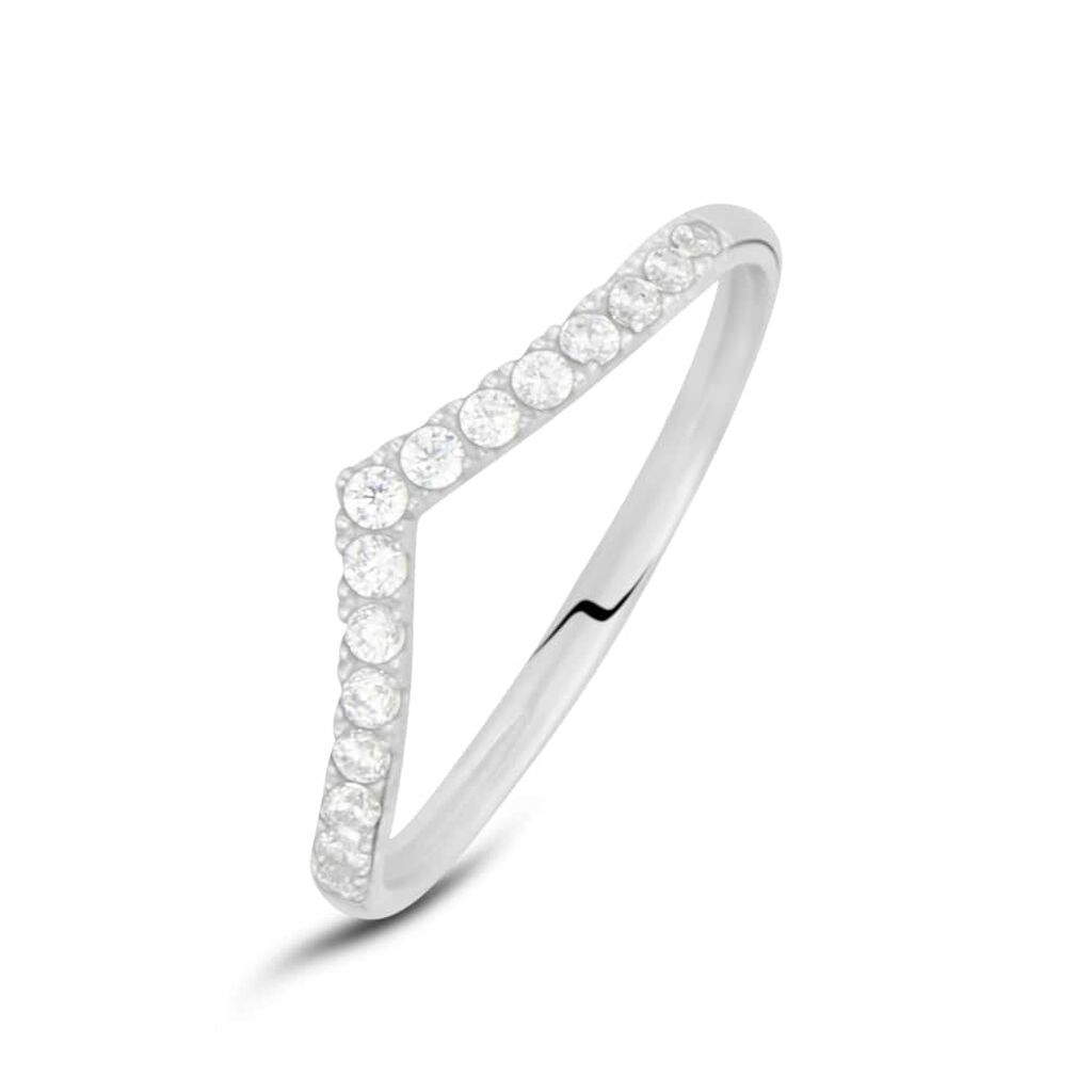 Anello Fantasia Claire Oro Bianco Cubic Zirconia