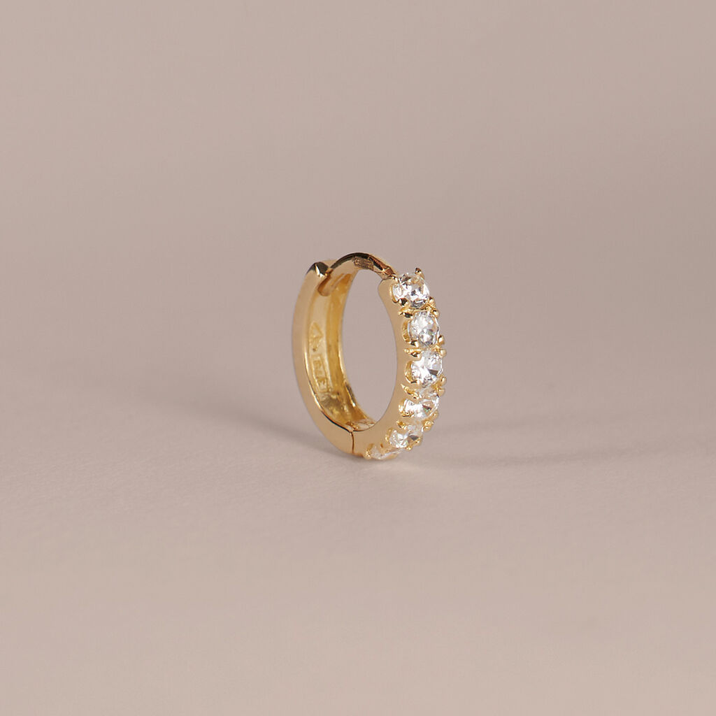 Orecchini A Cerchio Toujours Oro Giallo Cubic Zirconia - Orecchini a Cerchio Donna | Stroili