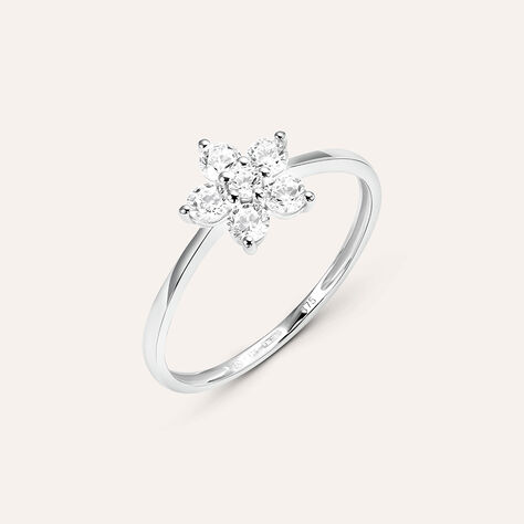 Anello Fantasia Claire Oro Bianco Cubic Zirconia - Anelli con Pietre Donna | Stroili