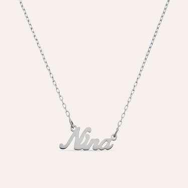 Collana Nina Gold Names Oro Bianco