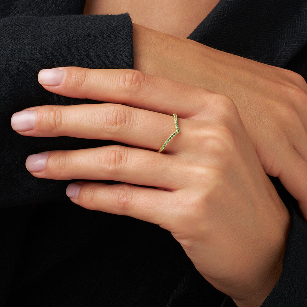 Anello Fantasia Claire Oro Giallo Cubic Zirconia