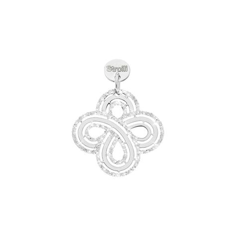 Charm in argento rodiato e glitter - Charms Donna | Stroili