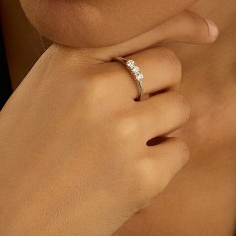 Anello Trilogy Firmamenti Oro Bianco Diamante - Gioielli Donna | Stroili