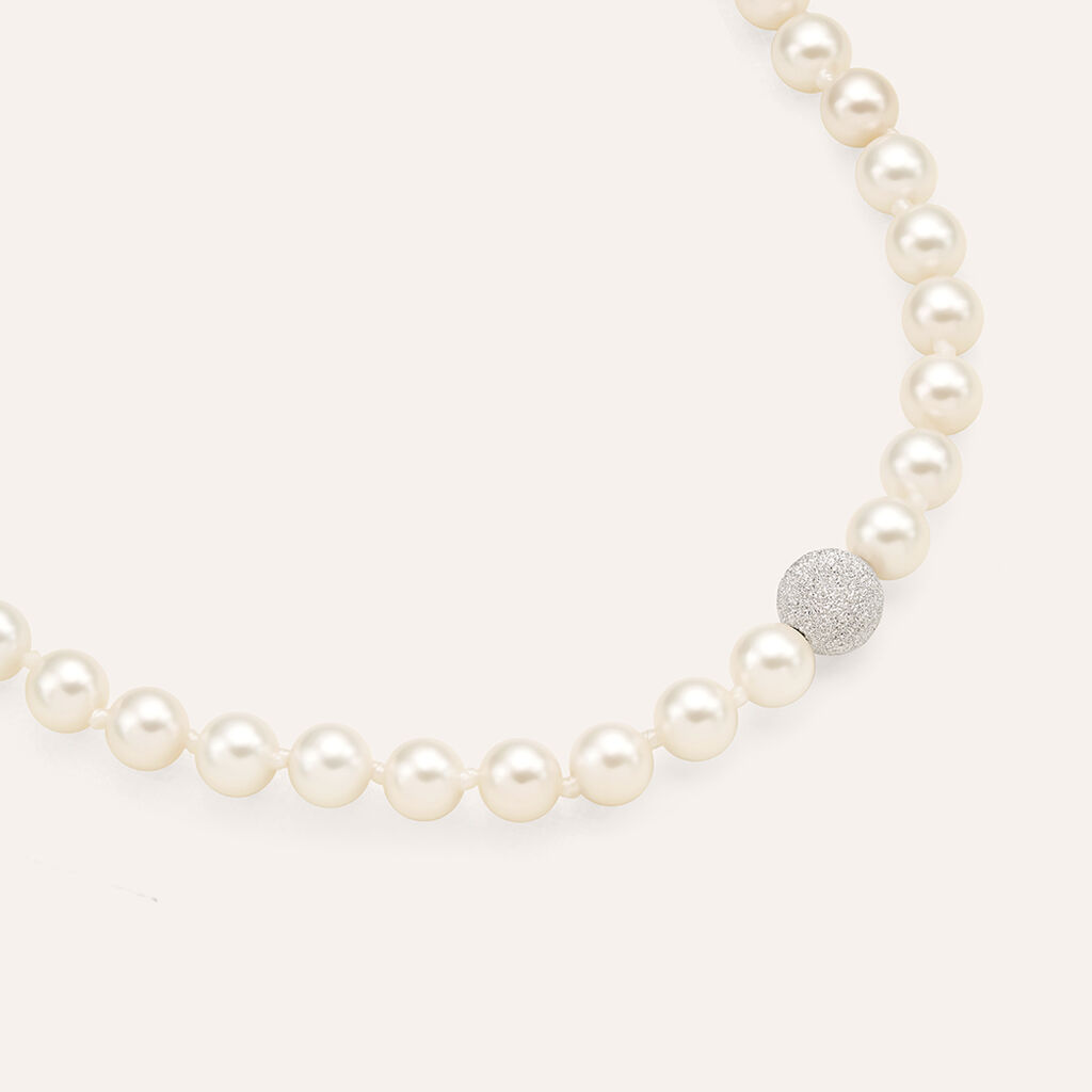 Bracciale Silver Pearls Argento Rodiato Perla sintentica